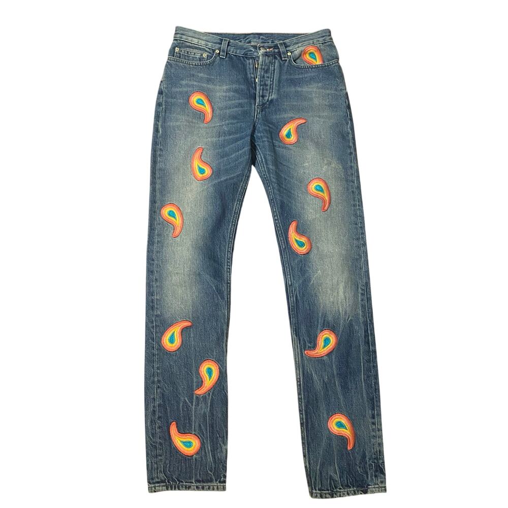 Paul Smith Made in Italy Embroidered Jeans 30 W x 31 L